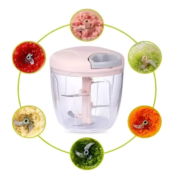 5 Blades Manual Vegetable Chopper