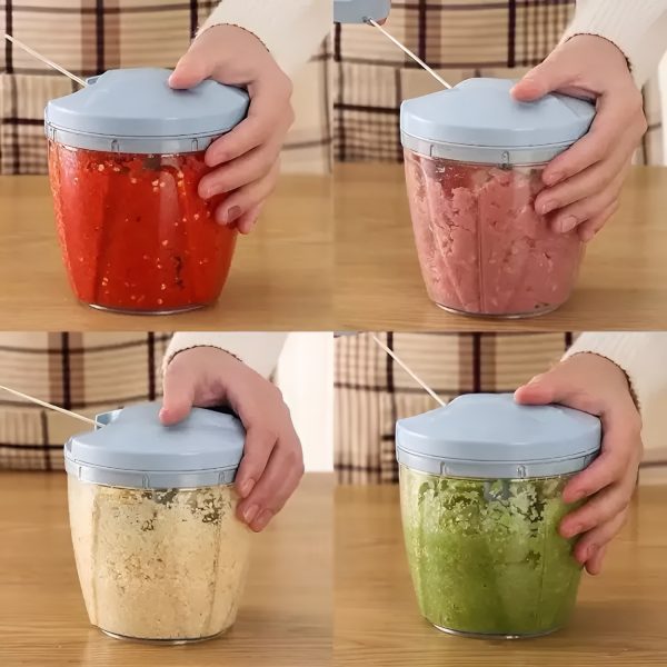 5 Blades Manual Vegetable Chopper