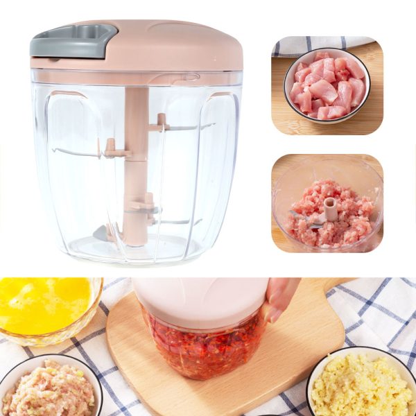 5 Blades Manual Vegetable Chopper