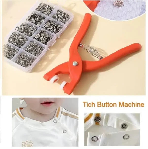 Tich Button Machine Plier Plastic Body